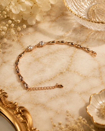 Luxury Diamond Accent Gold Bracelet | Elegant Jewelry for Women